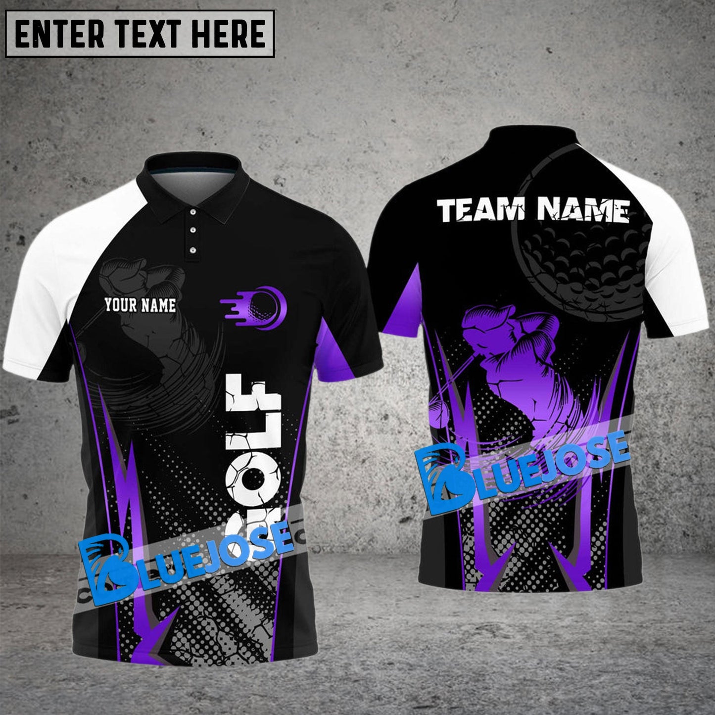 Frenzidea Golf Crack Golfer Customized Name, Team Name 3D Shirts (4 Colors)