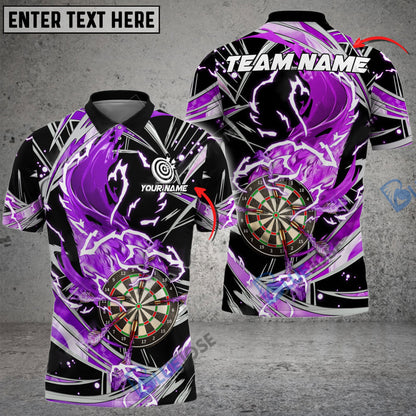 Frenzidea Darts Thunder Wind Aura Personalized Name, Team Name 3D Shirt (4 Colors)