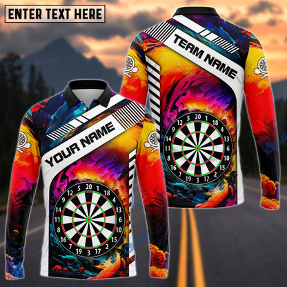 Frenzidea Rainbow Dart Board Personalized Name 3D Shirt
