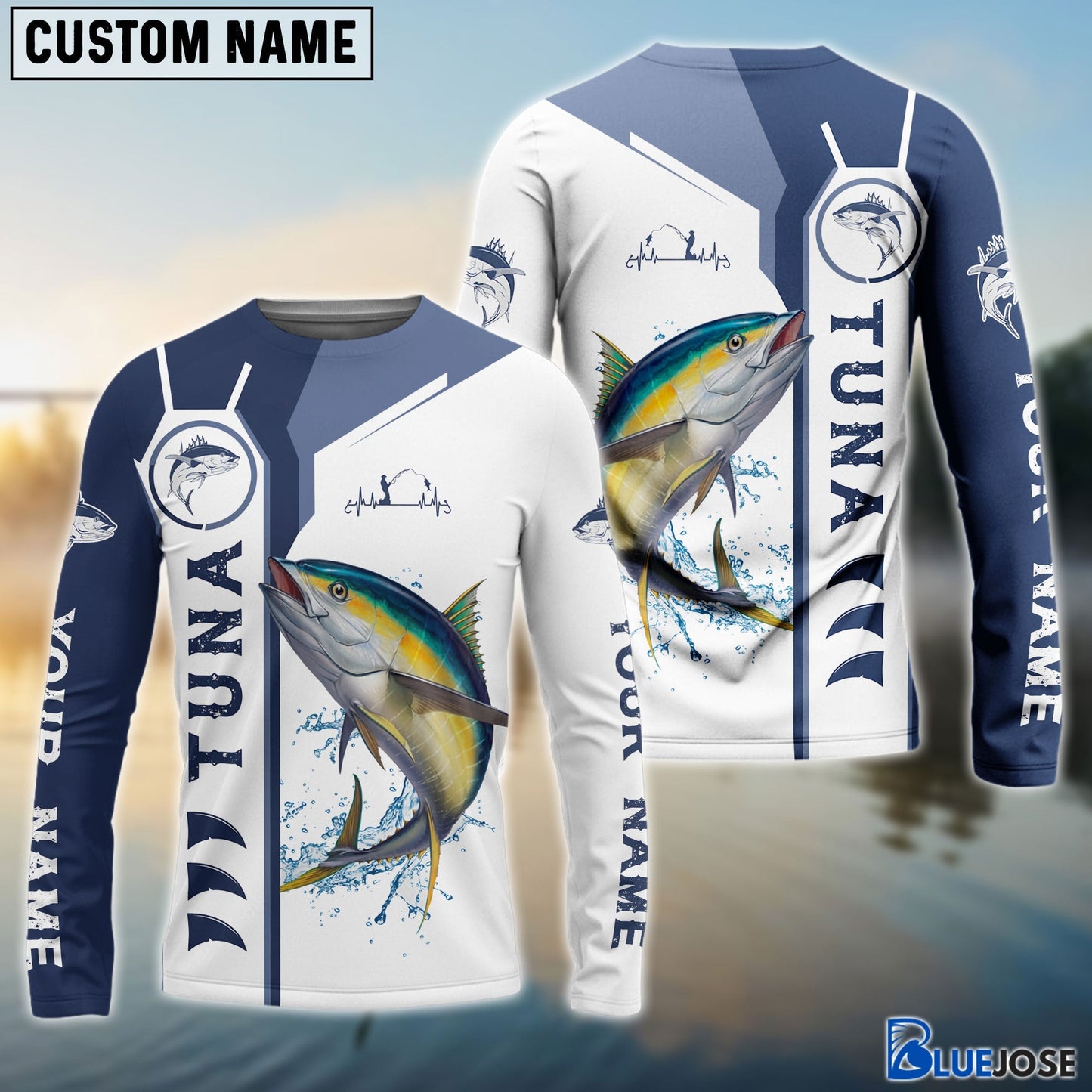 frenzidea Personalized Tuna Fishing 3D Hoodie