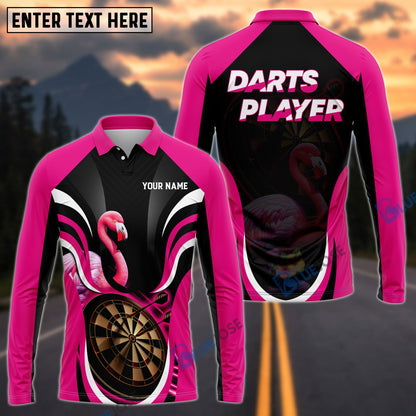 Frenzidea Flamingo Darts Personalized Name, Team Name 3D Shirt