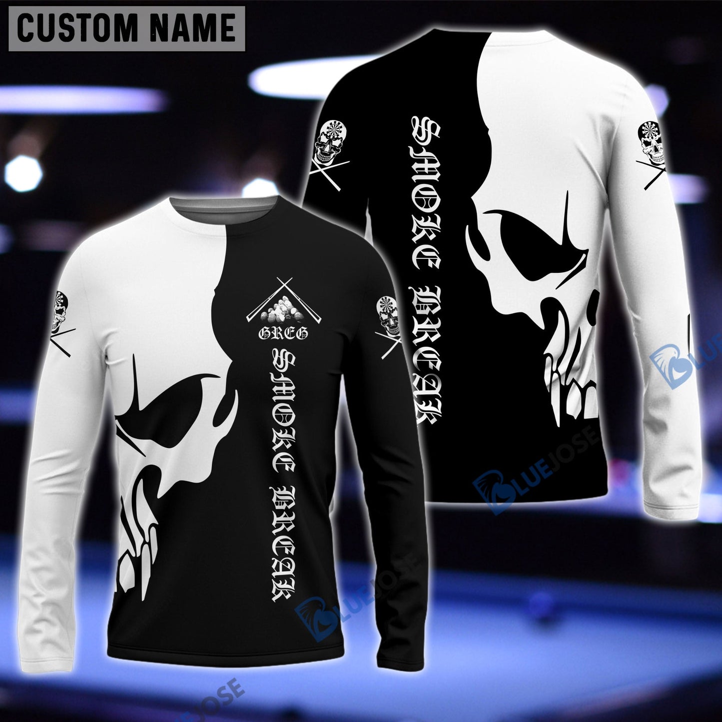 Frenzidea Billiard Skull Smoke Break 3D Shirt