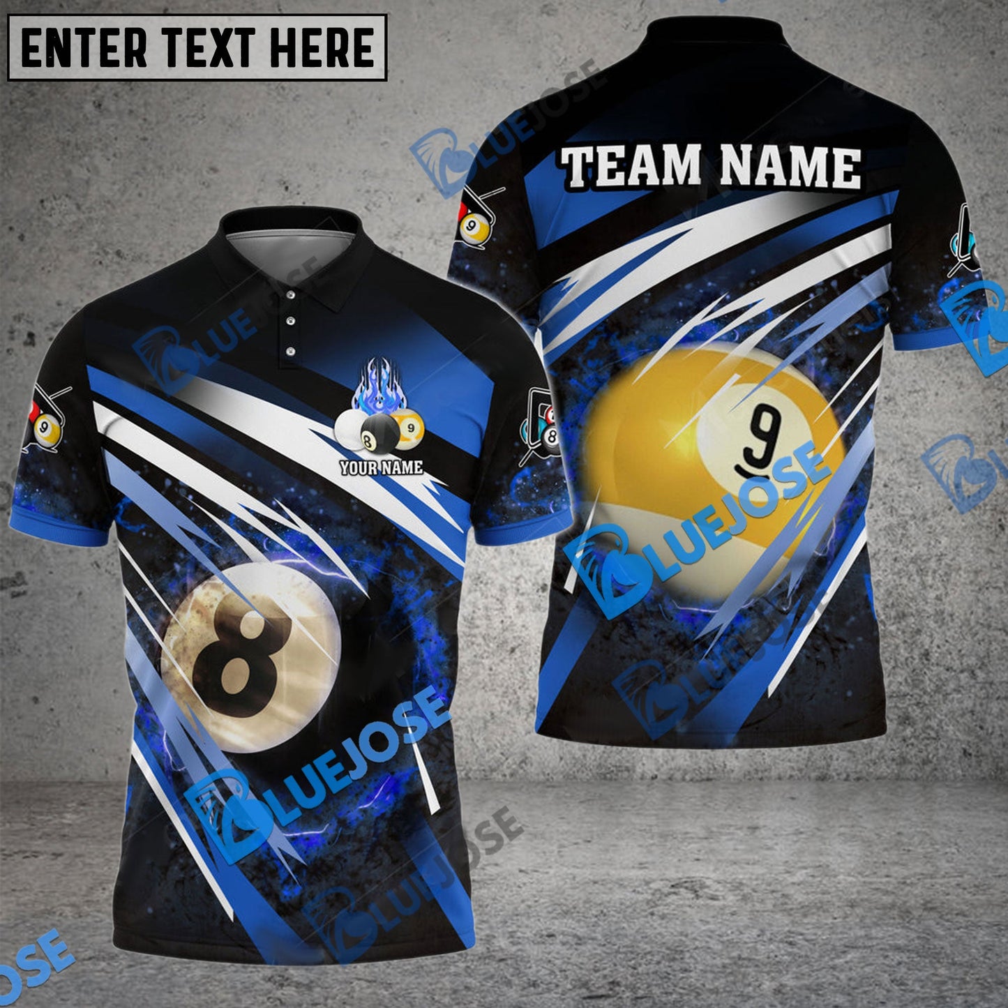 Frenzidea Billiards Explosion Personalized Name, Team Name Unisex Shirt ( 6 Colors )