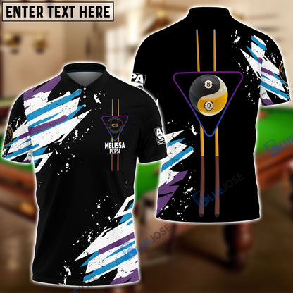 frenzidea Billiards Personalized Polo Shirt For Melissa Holt