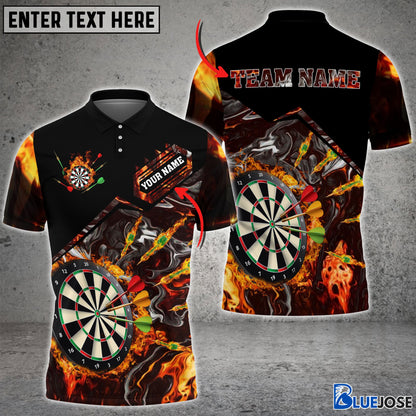 Frenzidea Dart Fire Personalized Name, Team Name 3D Shirt