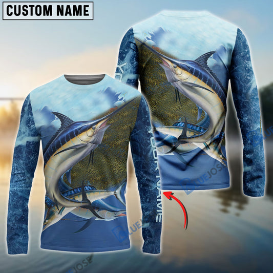 Frenzidea Customize Name Marlin Fishing 3D Shirts