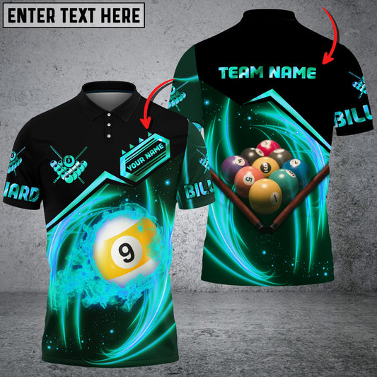 Frenzidea Billiards Rock 9 Ball Personalized Name, Team Name 3D Shirt