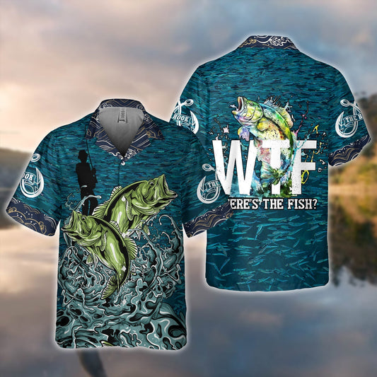 Frenzidea Bass Fishing Wtf All Over Print 3D Hawaiian Shirt