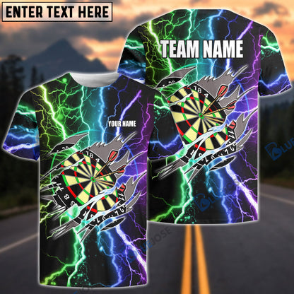 Frenzidea Darts Lightning Personalized Name 3D Shirt