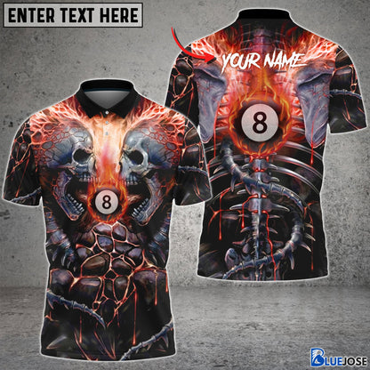 Frenzidea Billiards & Skull Personalized 3D Shirt (4 Colors)