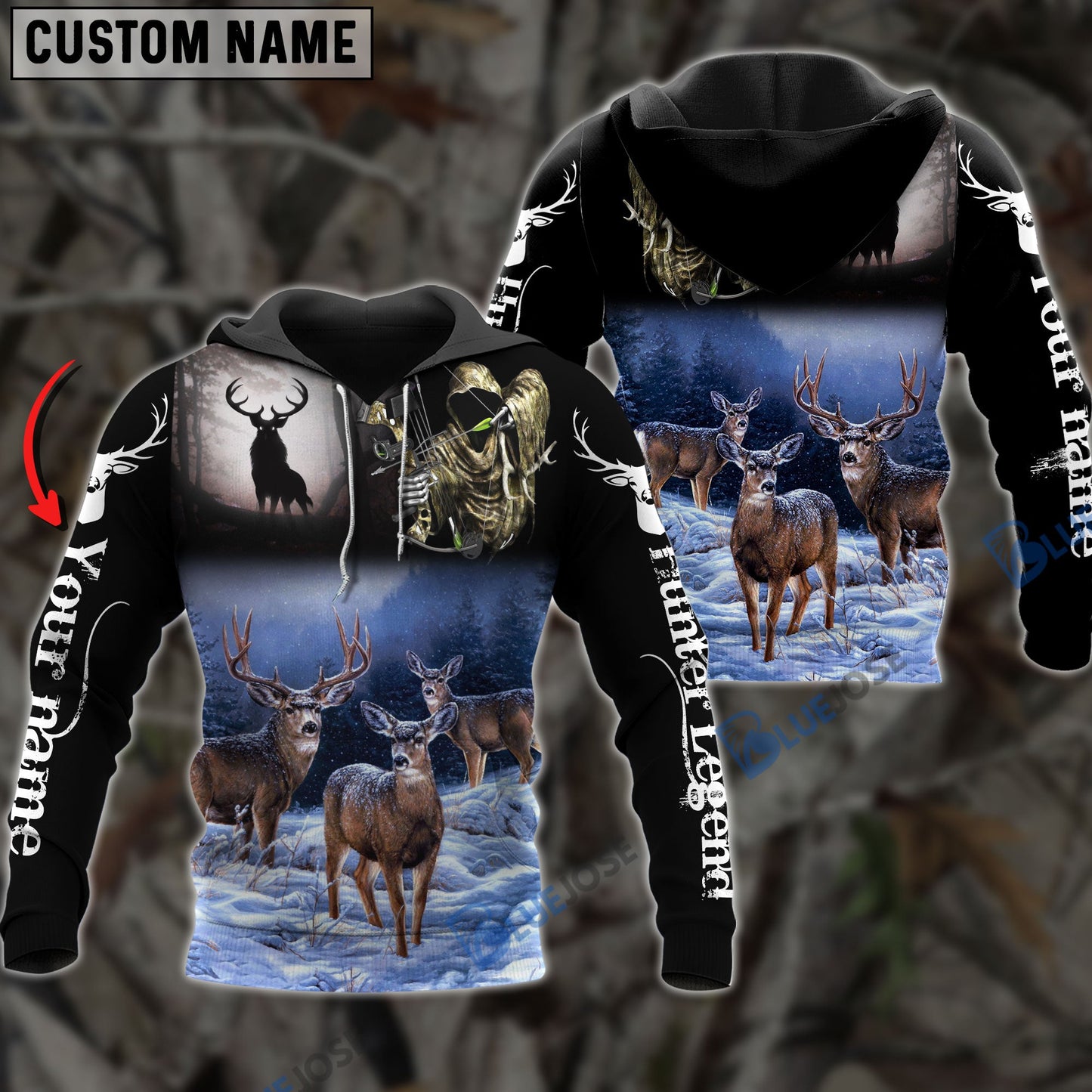 Frenzidea Customized Name Hunter Legend Hunting 3D Shirts