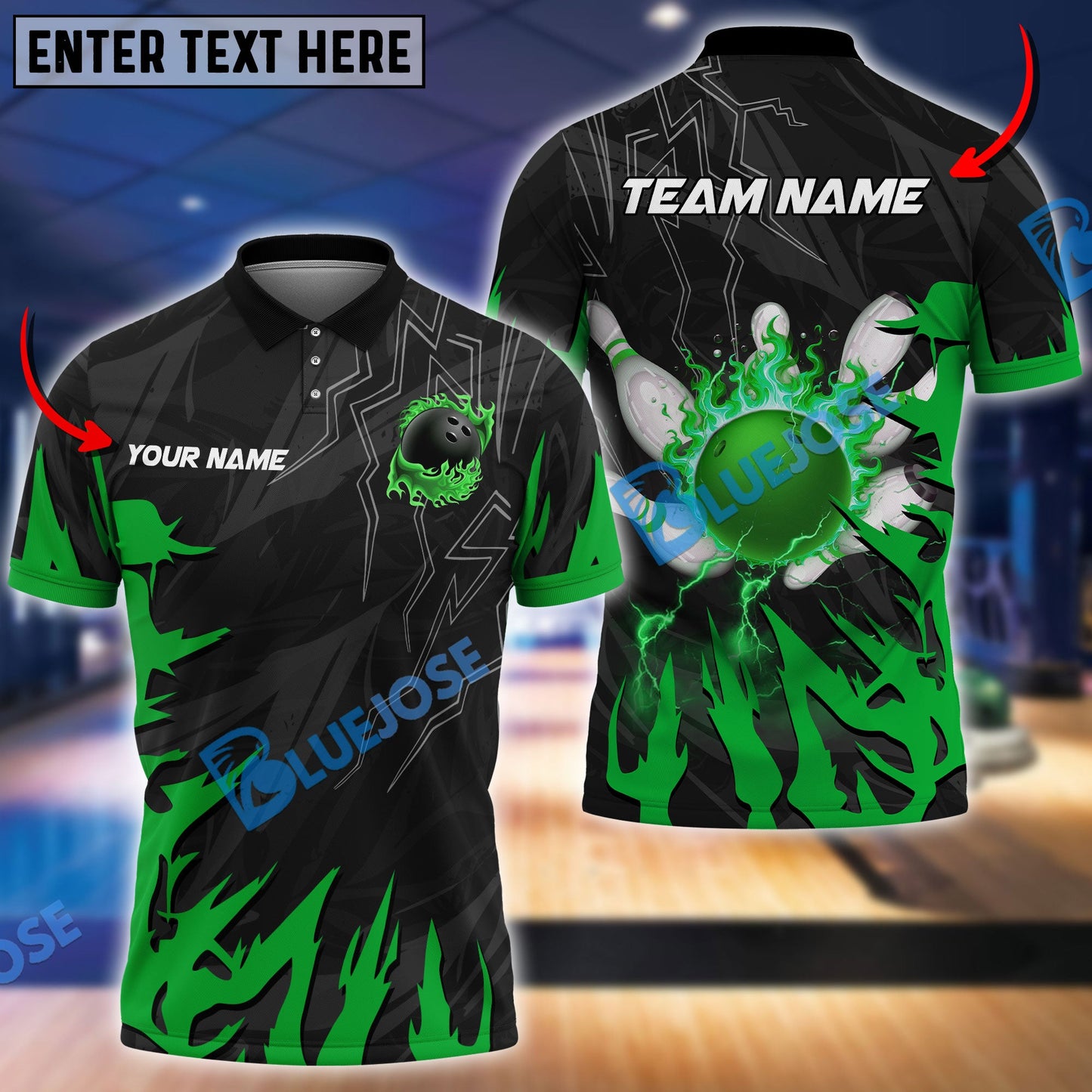 Frenzideas Bowling And Pins Break The Darkness Customized Name 3D Shirt ( 5 Colors)