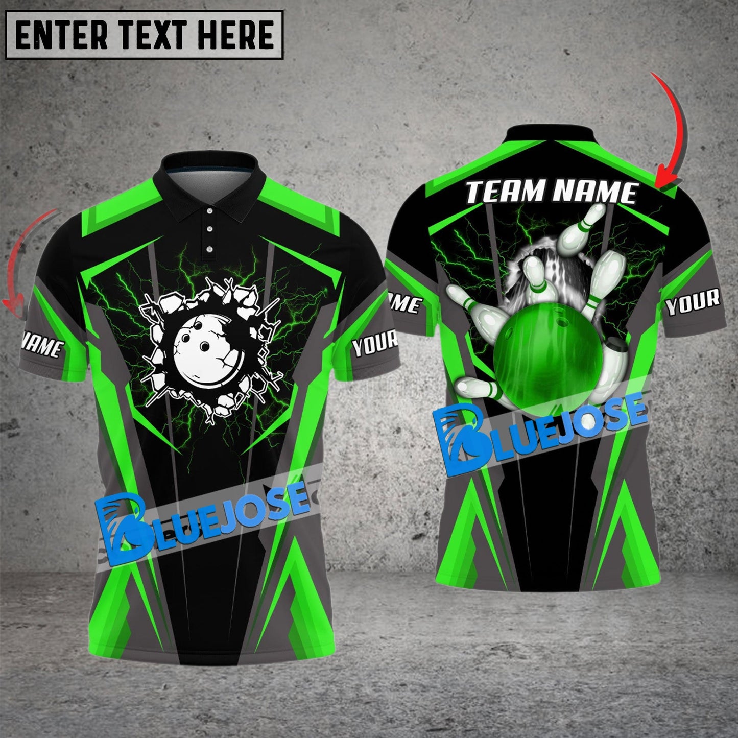 Frenzidea Bowling And Pins Crack Customized Name 3D Shirt (4 Colors)