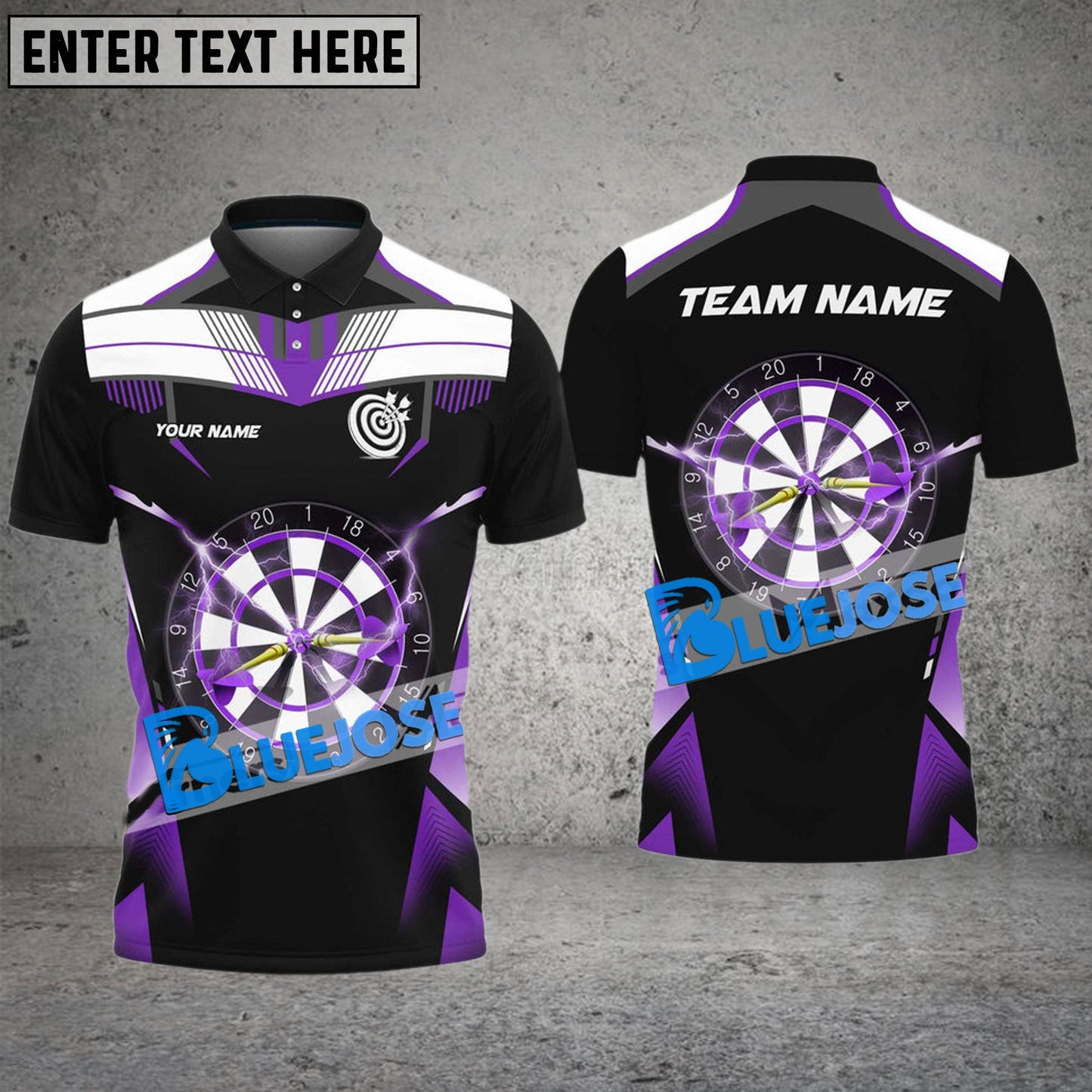 Frenzidea Darts Sport Lightning Personalized Name, Team Name 3D Shirt ( 5 Colors)