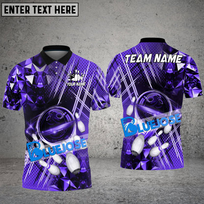 Frenzideas Bowling And Pins Fire Supersonic Speed Customized Name 3D Shirt ( 6 Colors)