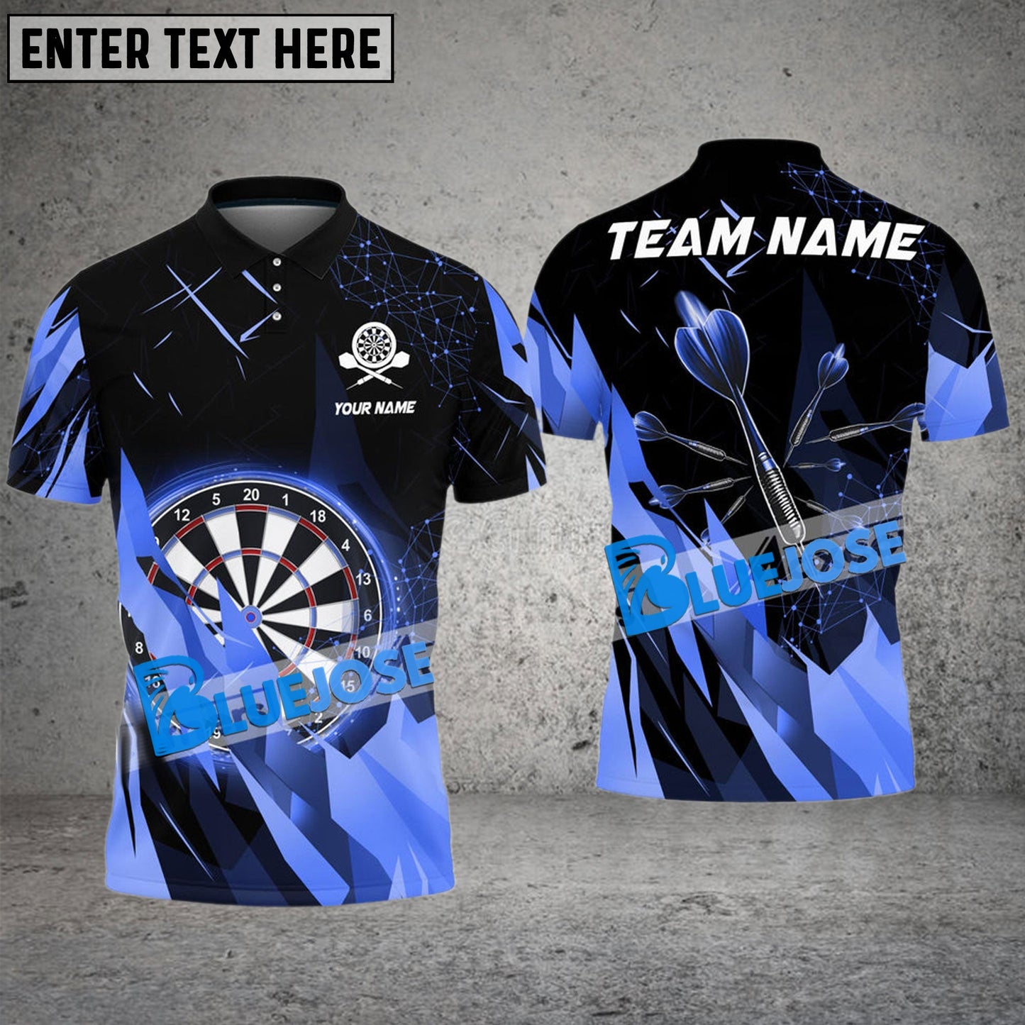 Frenzidea Darts Lava Stone  Personalized Name, Team Name 3D Shirt (6 Colors)