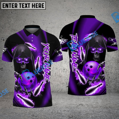 Frenzidea Bowling And Pins Reaper Master Customized Name 3D Shirt (4 Colors)