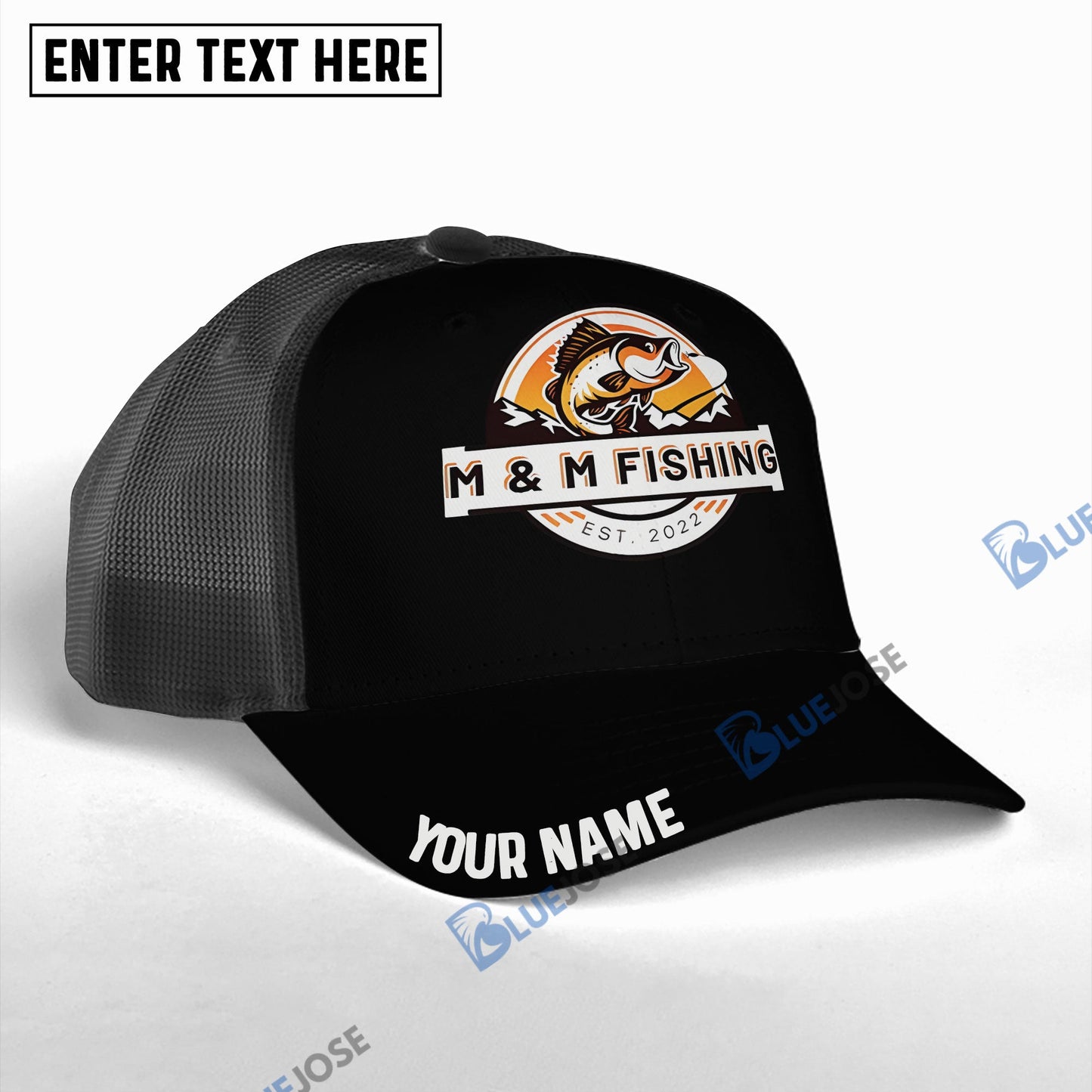 Frenzidea Personalized M&M Fishing Mesh Cap