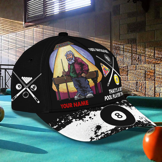 Frenzidea Billiard Lover Personalized Name 3D Over Printed Cap