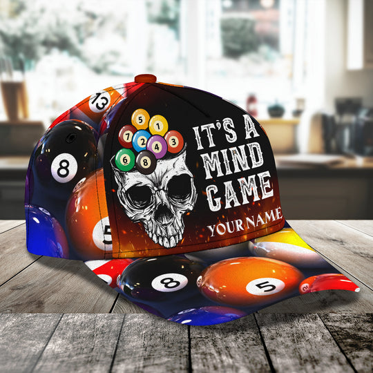 Frenzidea Billiard Lover Personalized Name 3D Over Printed Cap