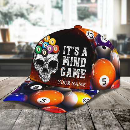 Frenzidea Billiard Lover Personalized Name 3D Over Printed Cap