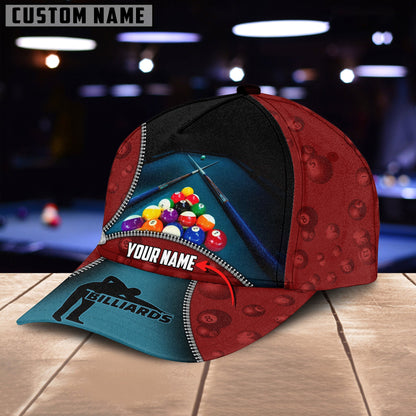 Frenzidea Billiard Lover Personalized Name 3D Over Printed Cap