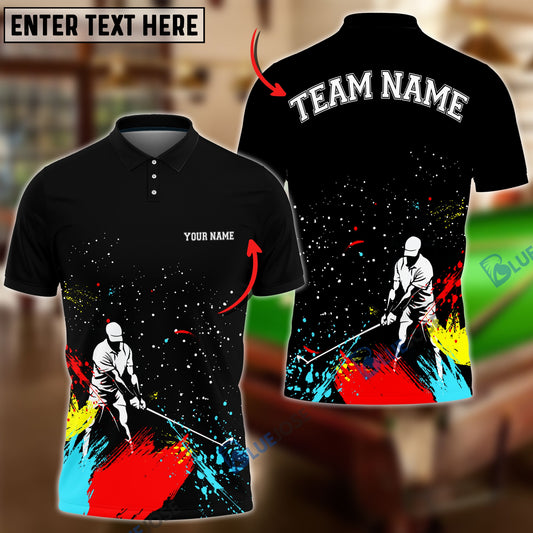 Frenzidea Golf Red Black Customized Name, Team Name 3D Shirts