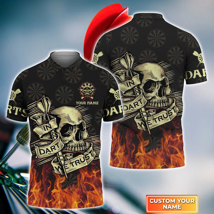 Frenzidea In Dart We Trust Personalized Name 3D Shirt