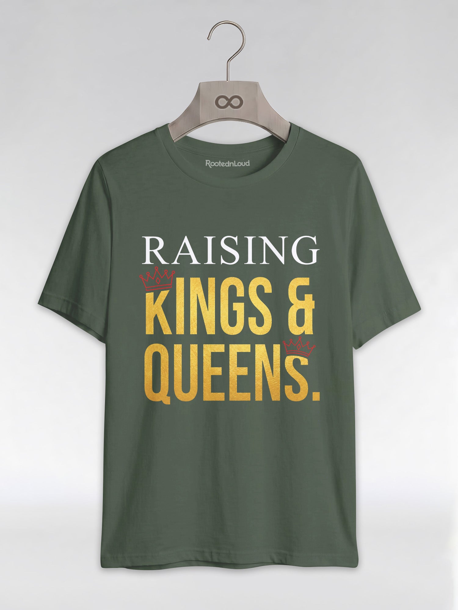 Raising Kings And Queens: Proud Black Parents Graphic T-Shirt - RootednLoud