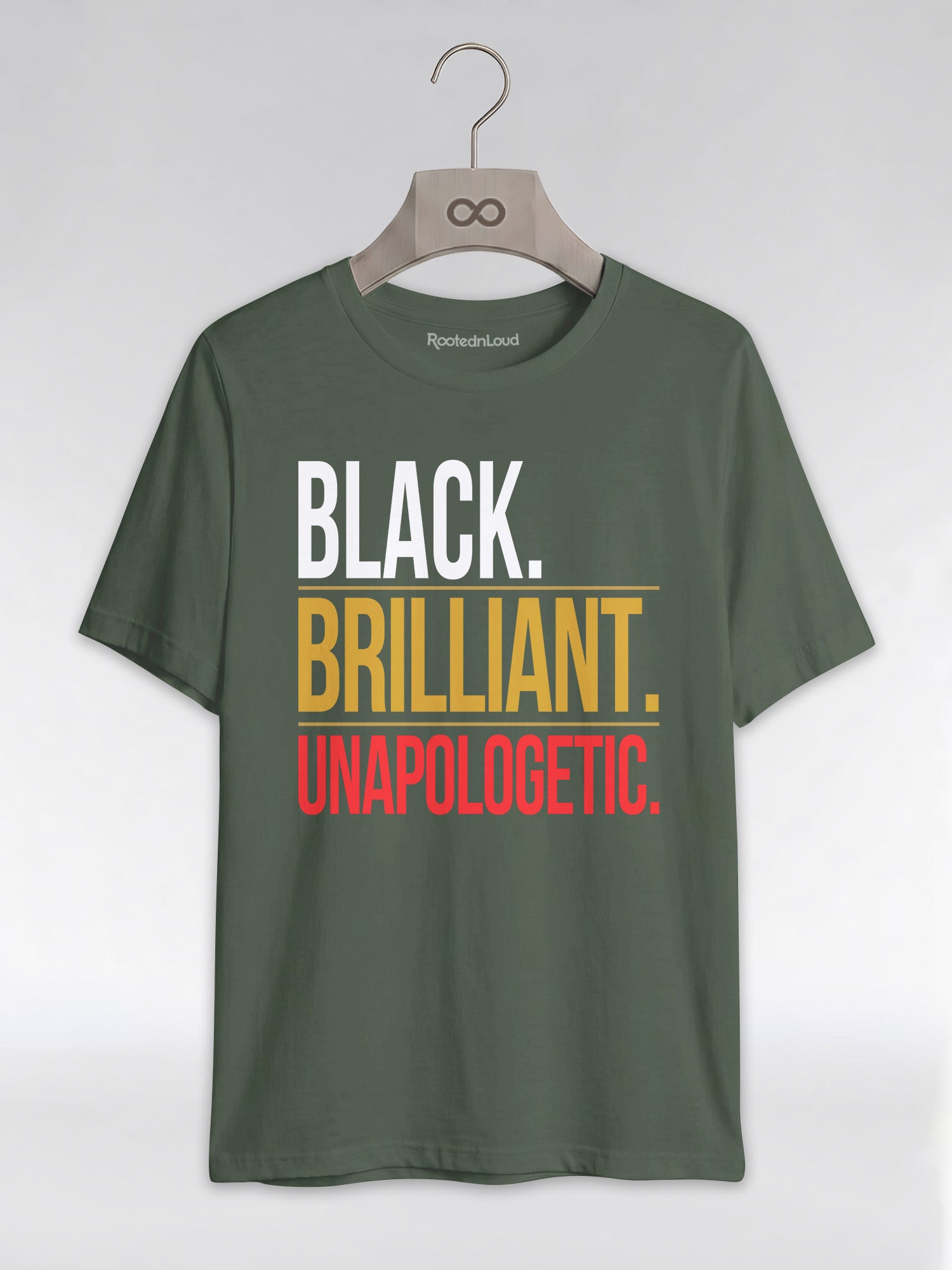 Black Brilliant Unapologetic: Proud Melanin Graphic T-Shirt - RootednLoud