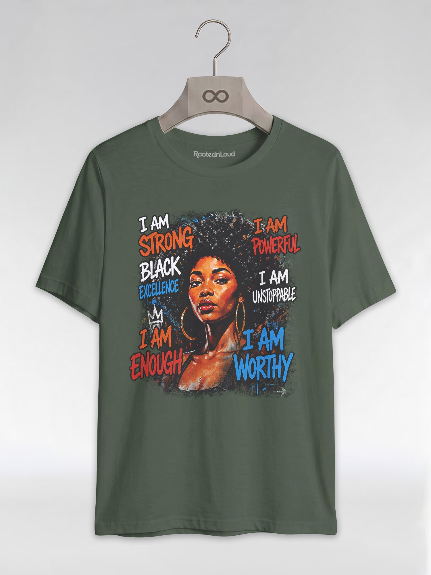 I Am Unstoppable: Black Excellence Graphic T-Shirt - RootednLoud