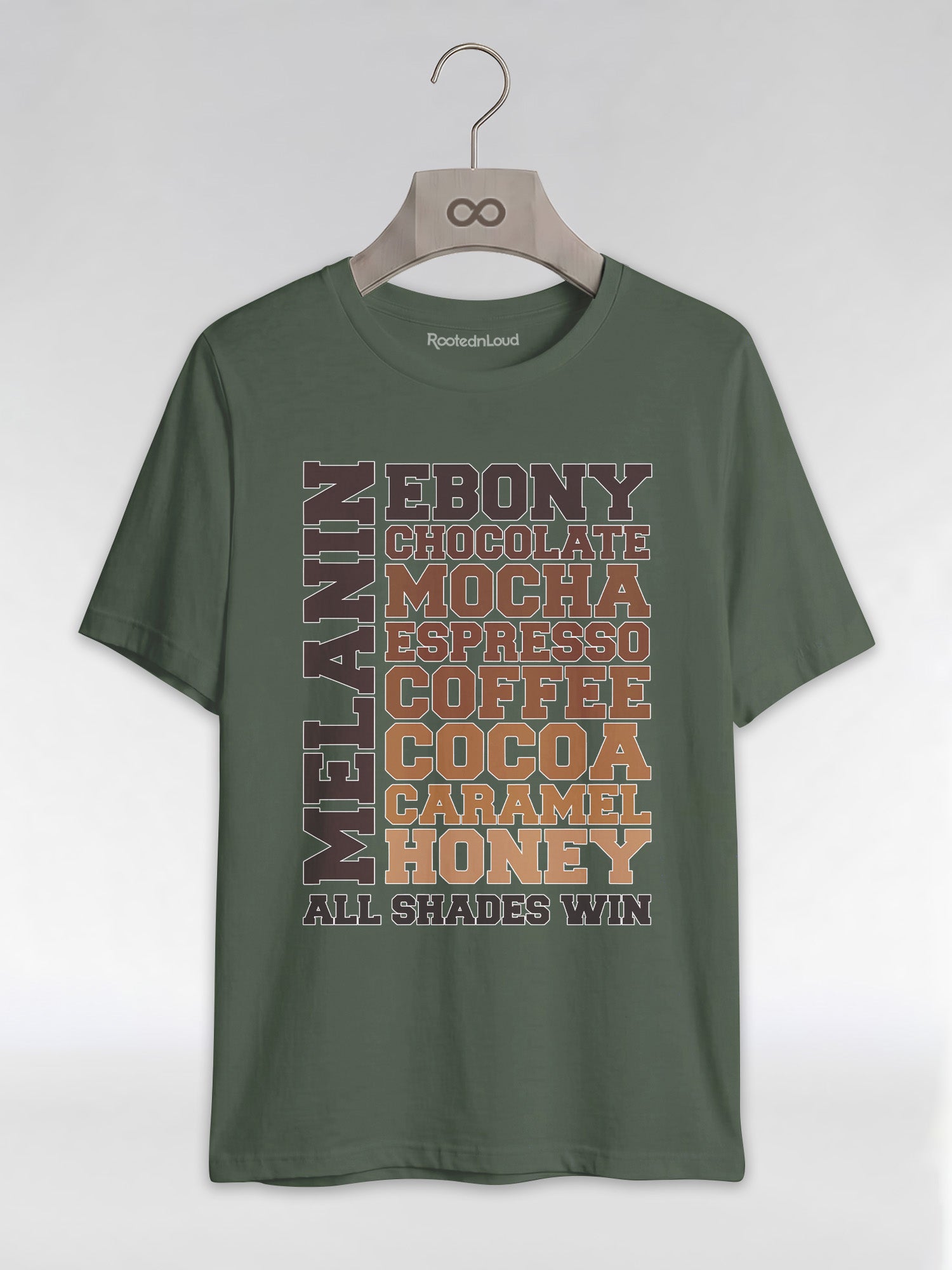 Melanin All Shades Win - Black Queen Graphic T-Shirt - RootednLoud