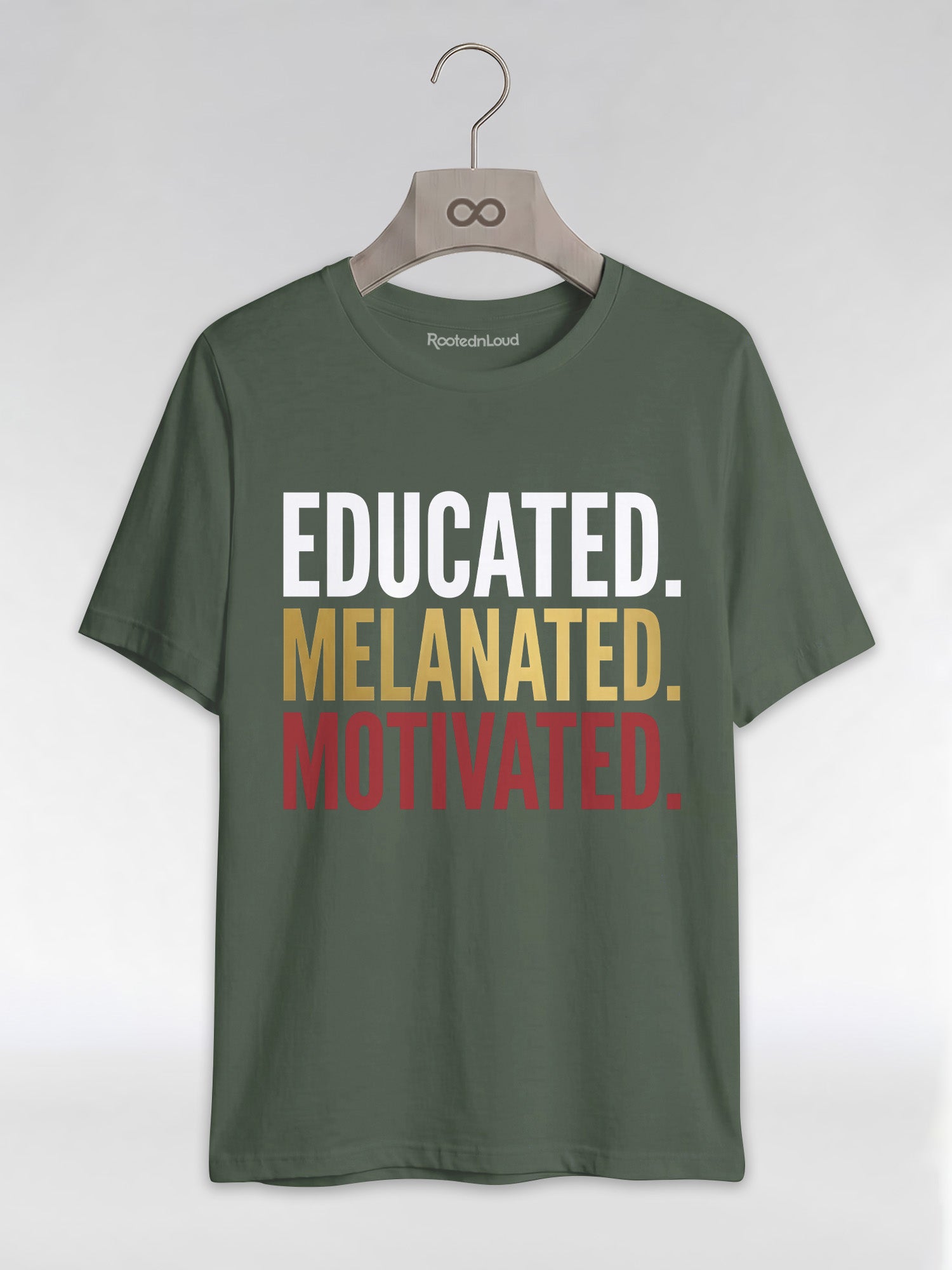 Educated Melanated Motivated: Black Excellence Graphic T-Shirt - RootednLoud