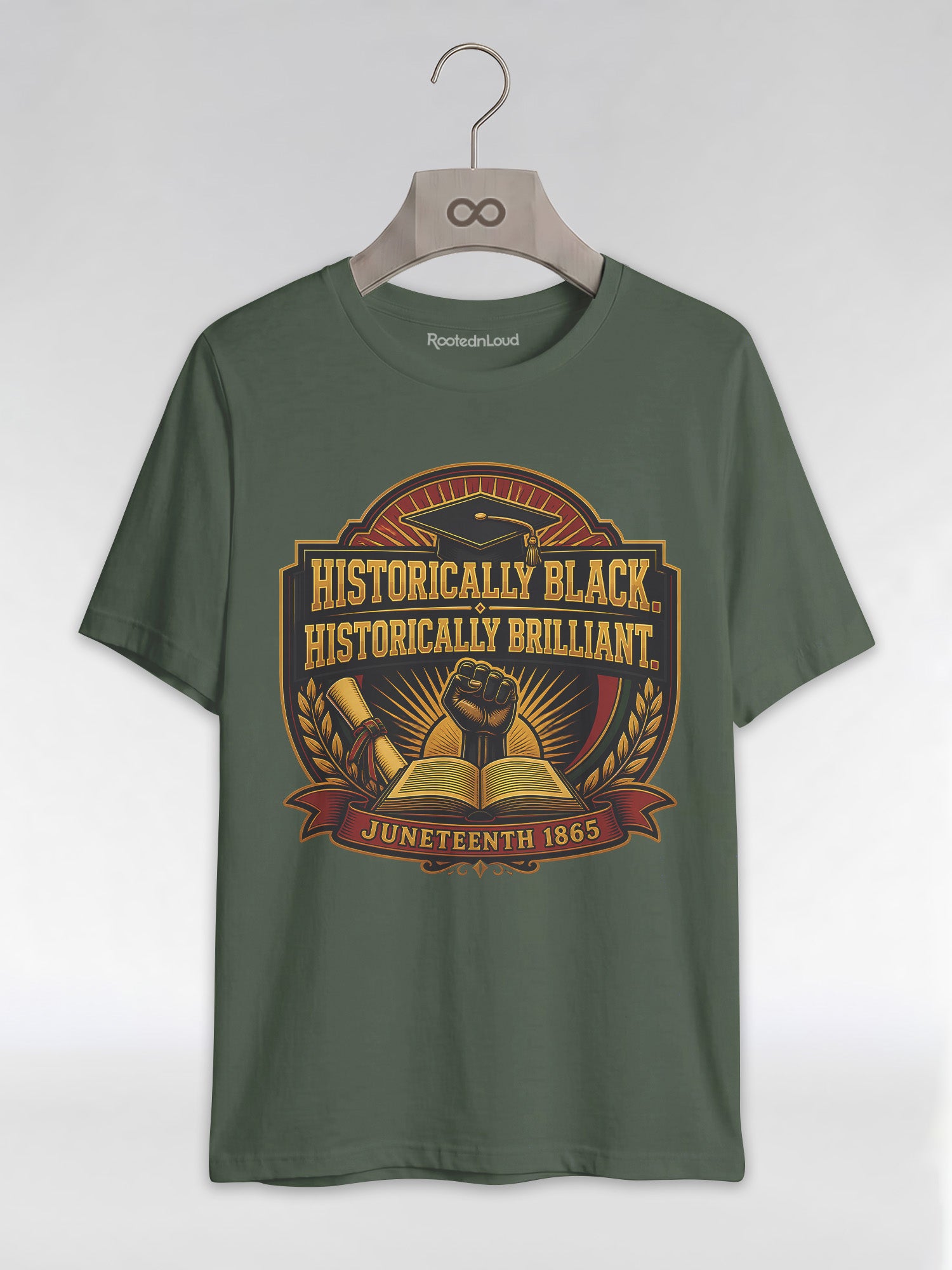 Historically Black Historically Brilliant: HBCU Graduation Graphic T-Shirt - RootednLoud