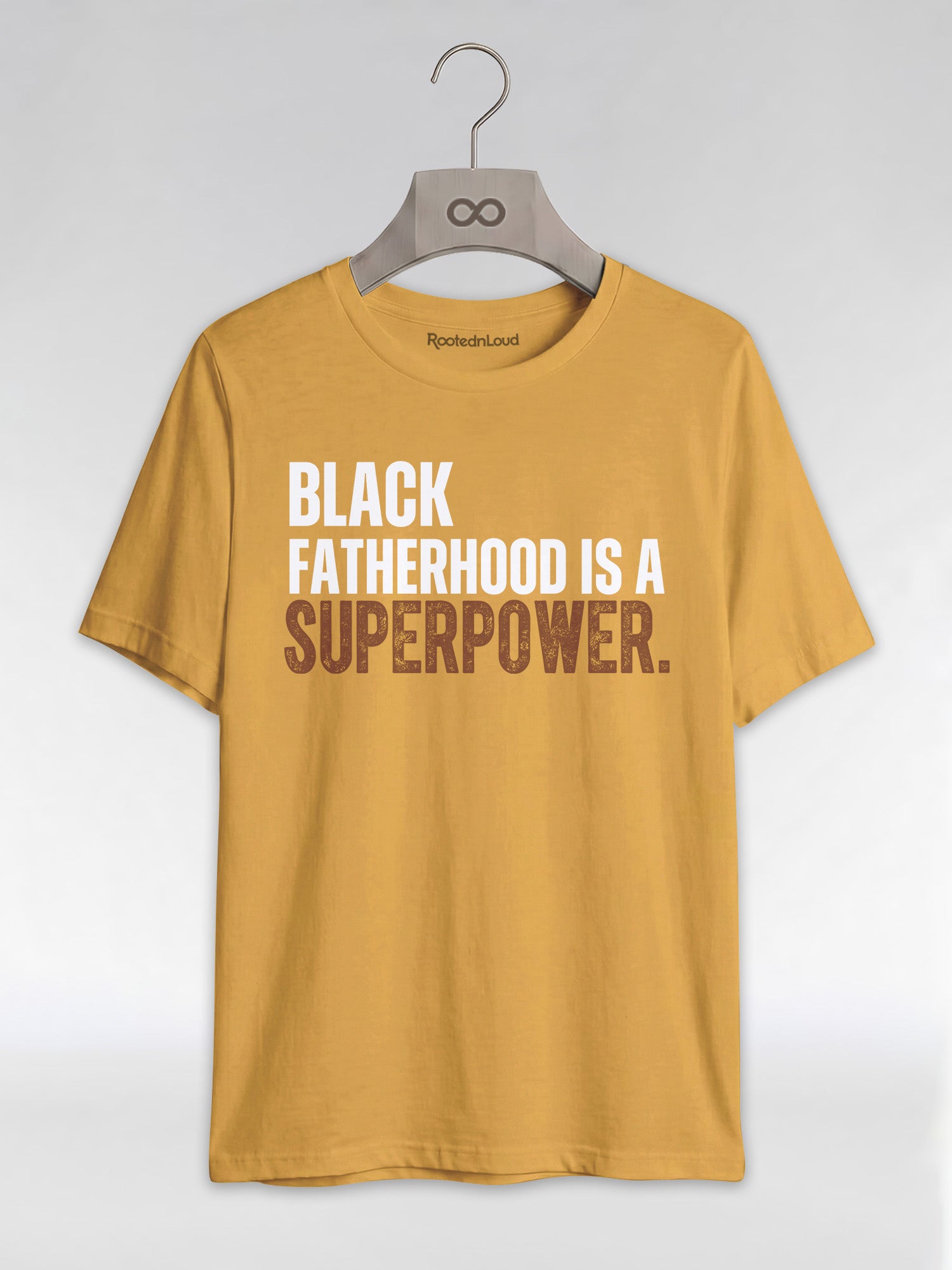 Black Fatherhood Is A Superpower: Proud Black Dad Graphic T-Shirt - RootednLoud