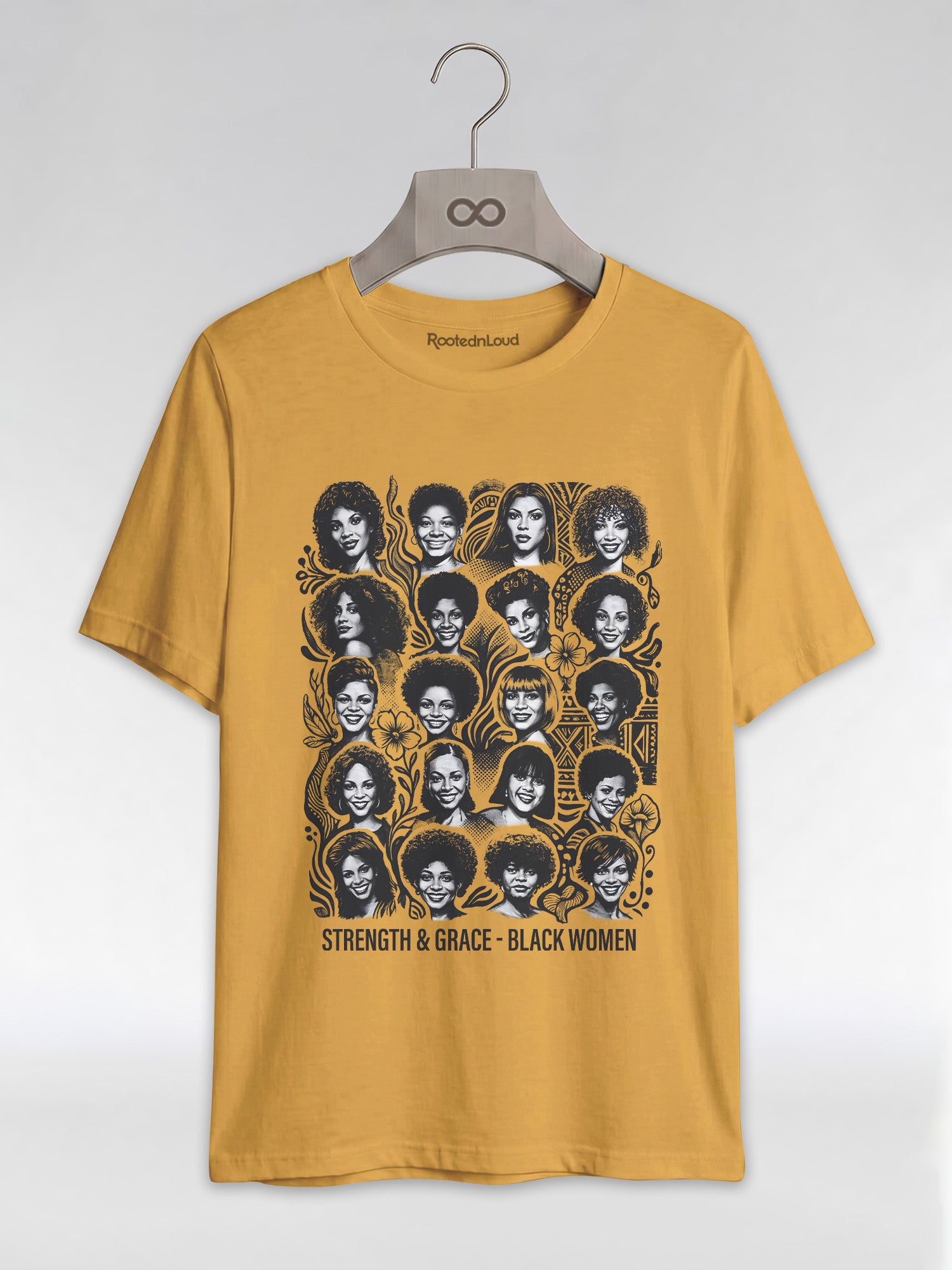 Strength & Grace: Icons of Black Women Empowerment Graphic T-Shirt - RootednLoud