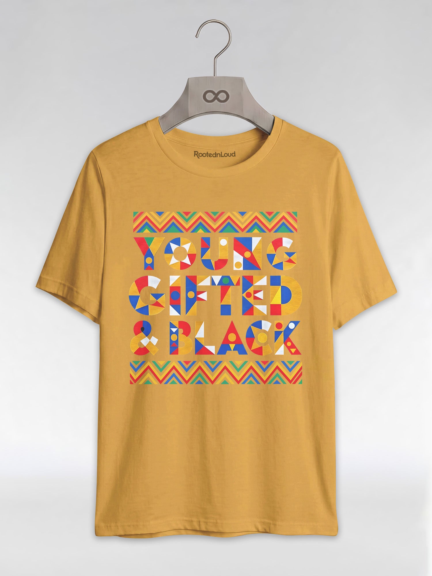 Black Excellence Apparel: Young Gifted and Black Tribal Graphic T-Shirt - RootednLoud