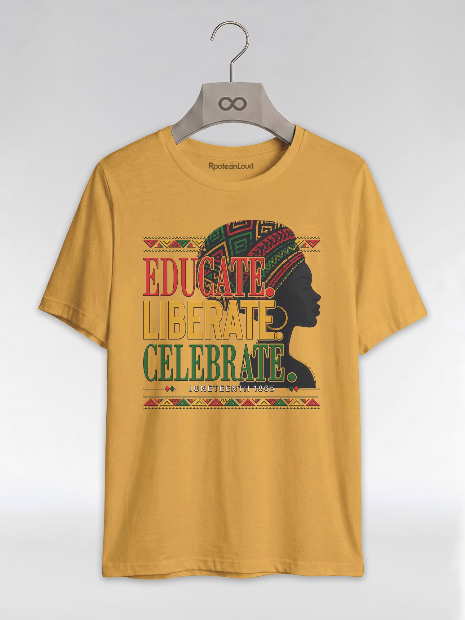 Black History: Educate Liberate Celebrate 1865 Graphic T-Shirt - RootednLoud