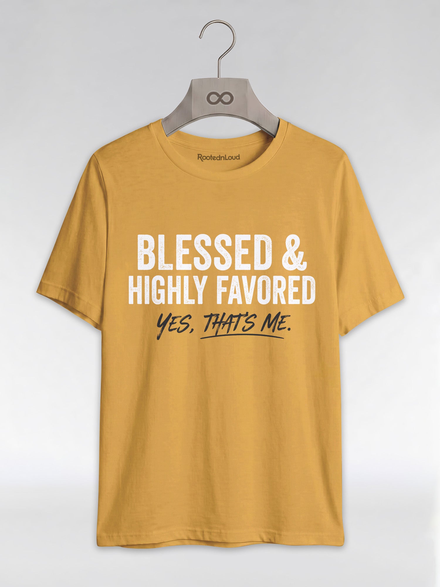 Blessed & Highly Favored: Christian Black Excellence Graphic T-Shirt - RootednLoud