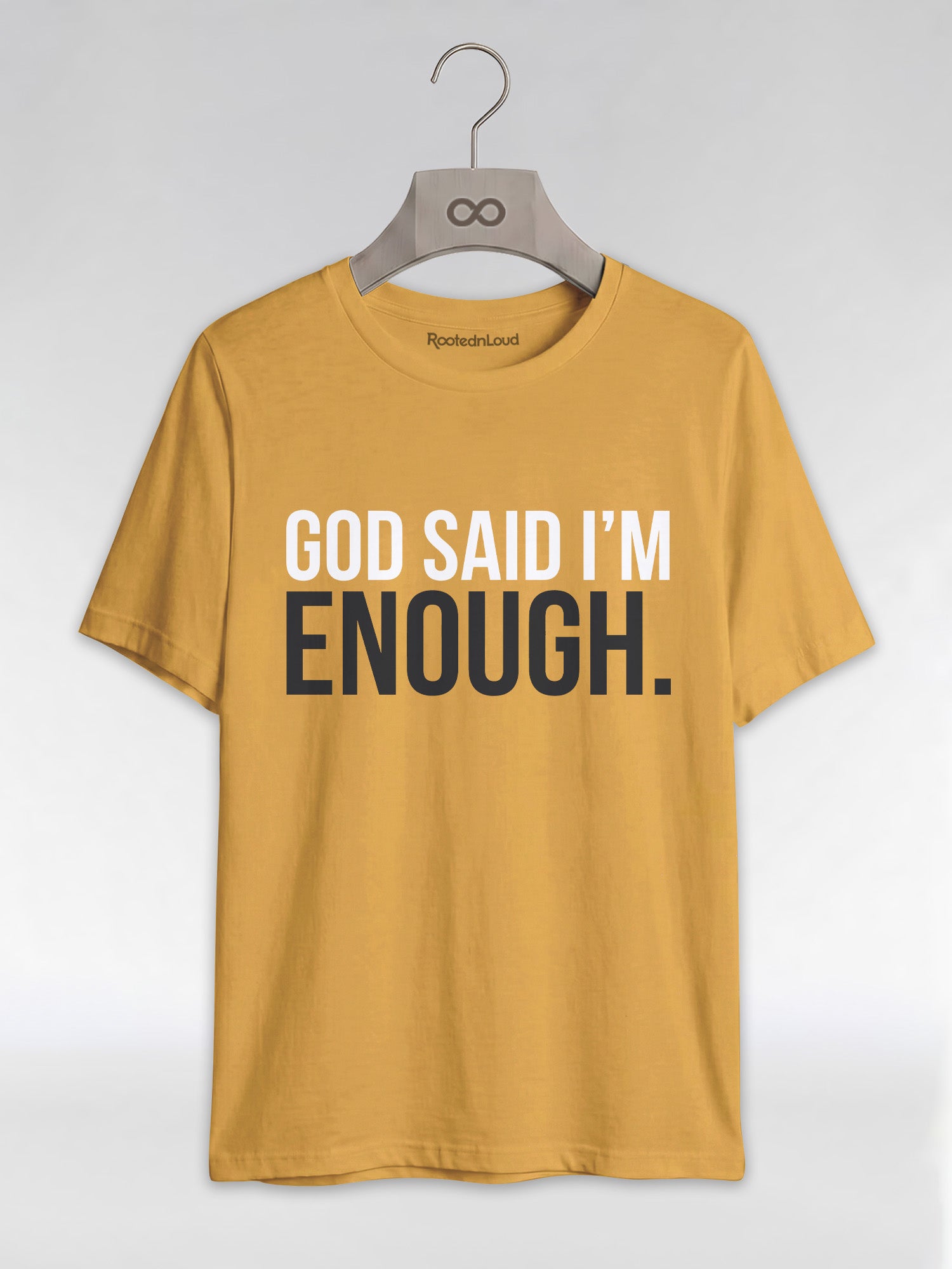 God Said I'm Enough T-Shirt: Christian Faith Empowerment Graphic T-Shirt - RootednLoud