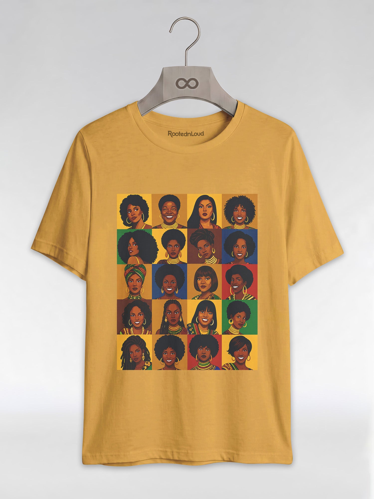 Black Queen Collage: A Tribute to Diverse Beauty Graphic T-Shirt - RootednLoud