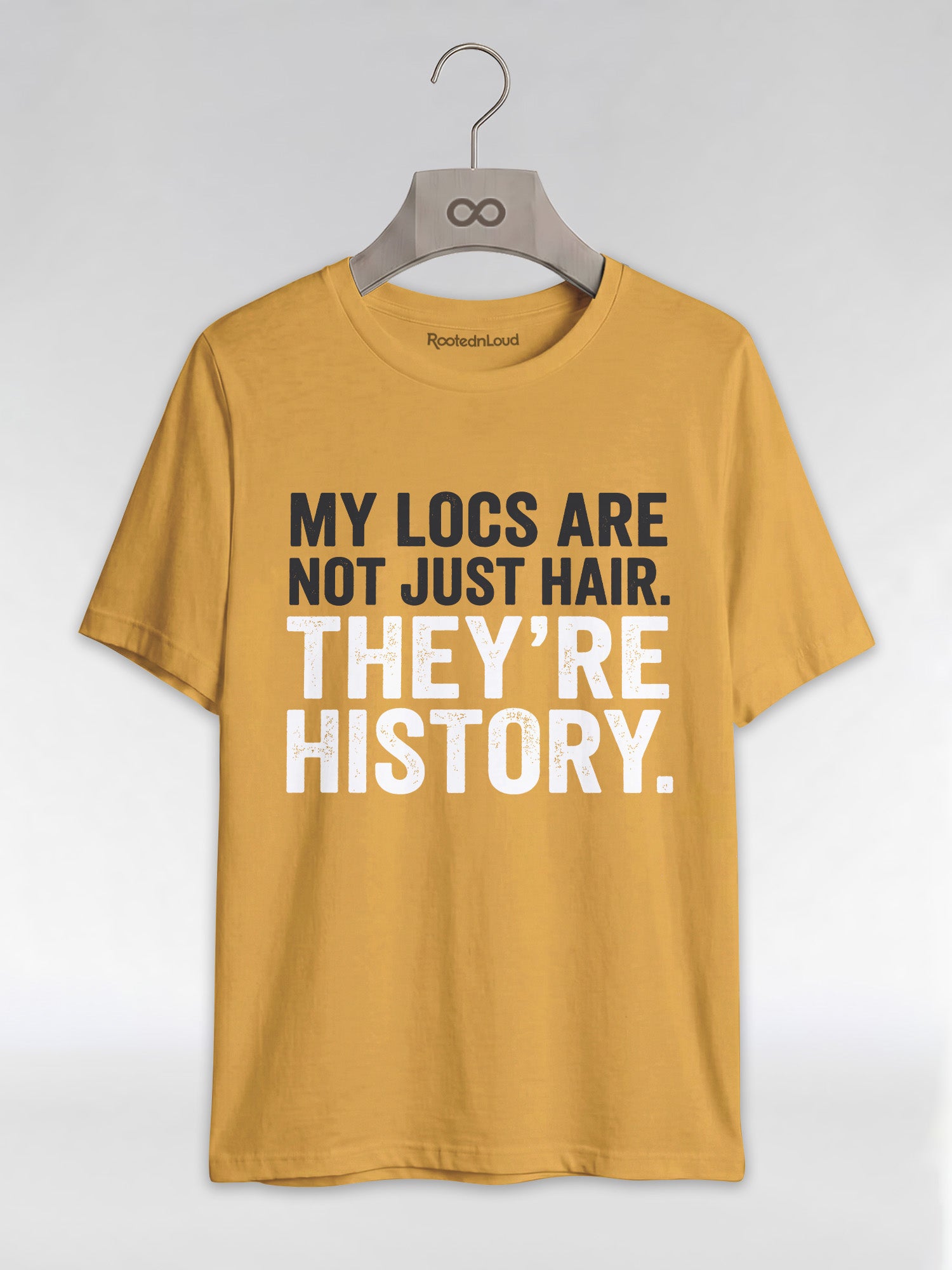 My Locs Are Not Just Hair: Black Heritage Graphic T-Shirt - RootednLoud