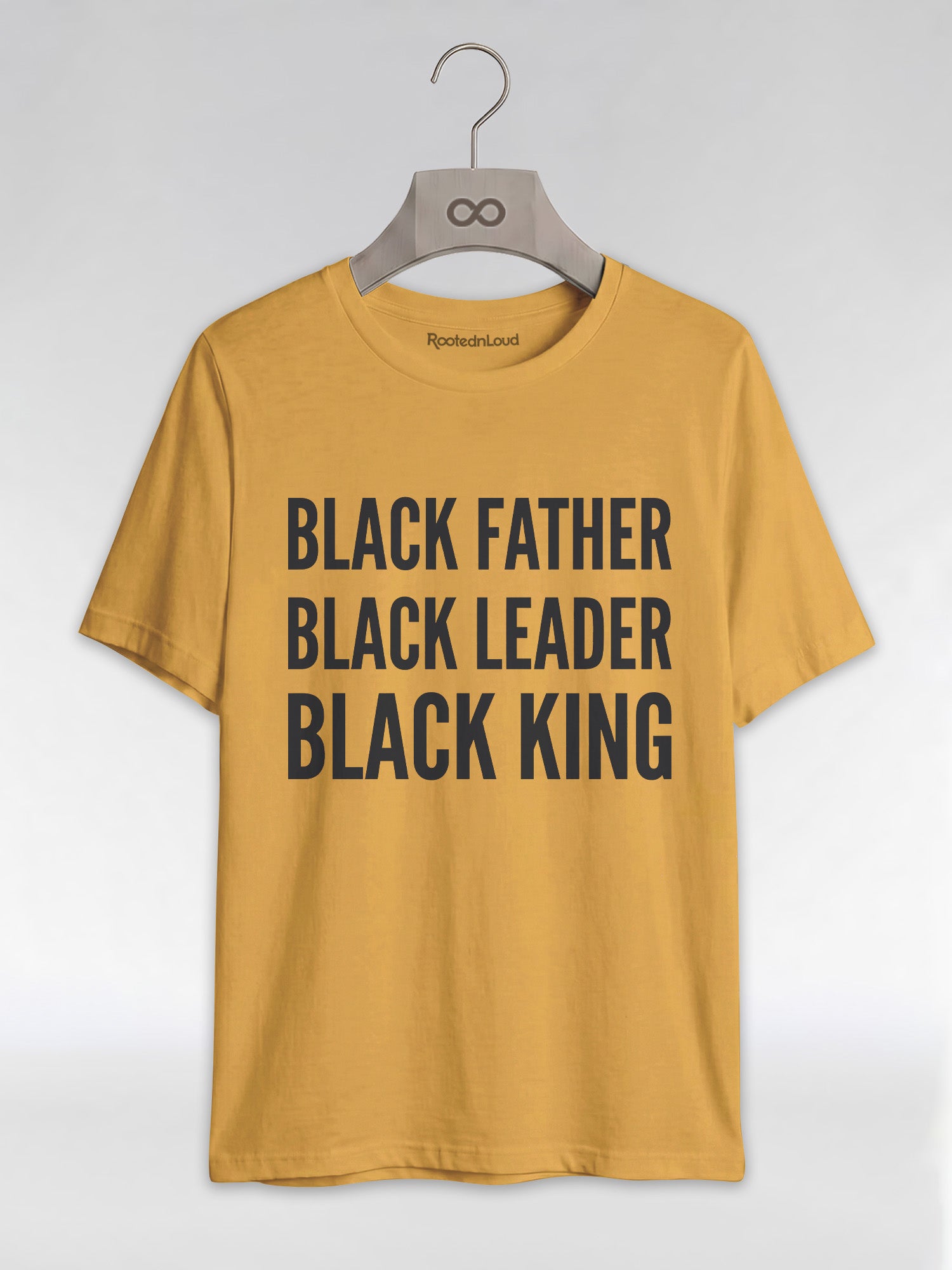 Black Father Black Leader Black King: Proud Dad Graphic T-Shirt - RootednLoud