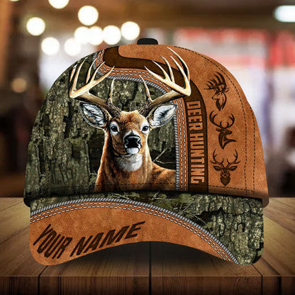 Frenzidea Premium Florapunk Black Camo Deer Hunting Personalized Cap