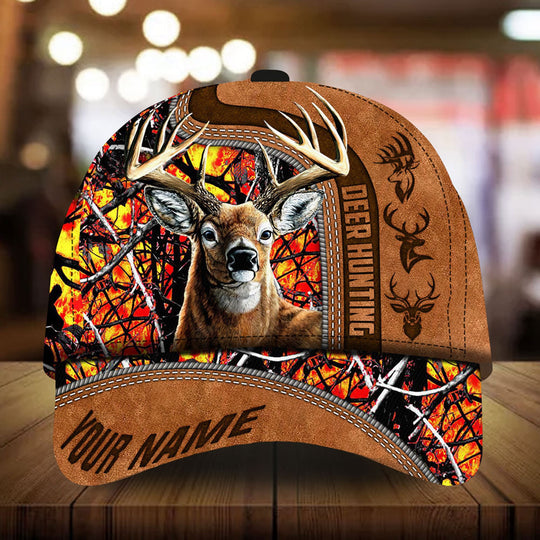 Frenzidea Premium Florapunk Black Camo Deer Hunting Personalized Cap