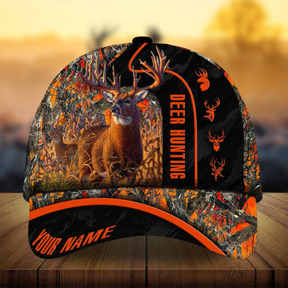 Frenzidea Premium Florapunk Cracked Flag Deer Hunting Personalized Cap