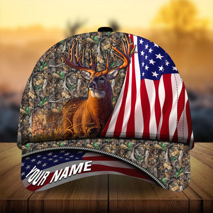Frenzidea Premium Florapunk Flag Deer Hunting Personalized Cap