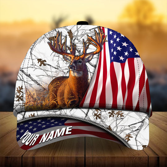 Frenzidea Premium Florapunk Flag Deer Hunting Personalized Cap