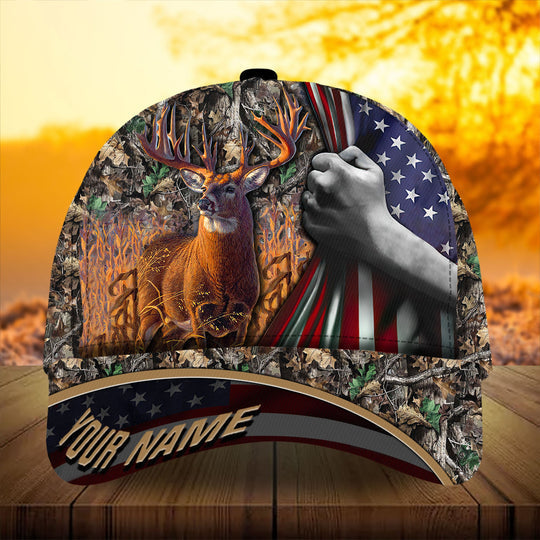 Frenzidea Premium Florapunk Flag Pull Deer Hunting Personalized Cap