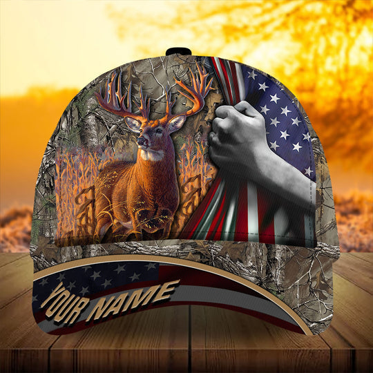 Frenzidea Premium Florapunk Flag Pull Deer Hunting Personalized Cap